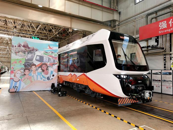 شركة صينية تنتج أول قطار خفيف يعمل بالطاقة الجديدة للأرجنتين
