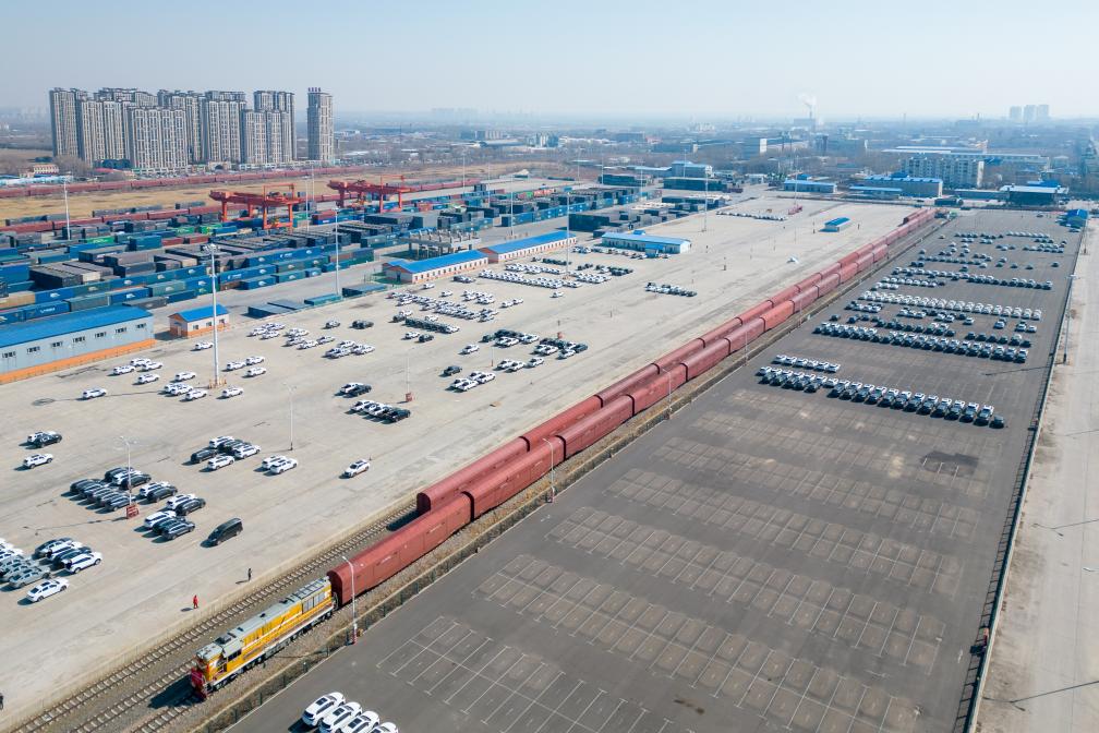 الصورة: إطلاق طراز جديد من قطارات الشحن بين الصين وأوروبا من شمال شرقي الصين