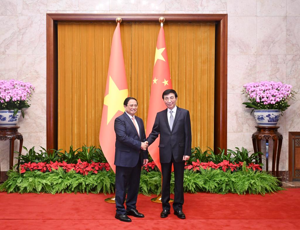 كبير المستشارين السياسيين الصينيين يلتقي رئيس الوزراء الفيتنامي