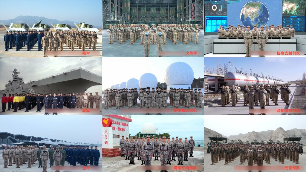 شي يهنئ الأفراد العسكريين بعيد الربيع