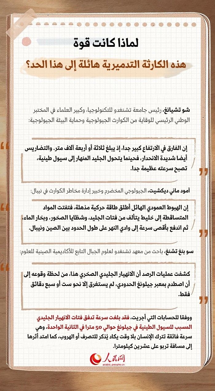 حادث استثنائي بكل المقاييس! لماذا يستعصي على الخبراء توقع هذا الانهيار الجليدي الصخري؟